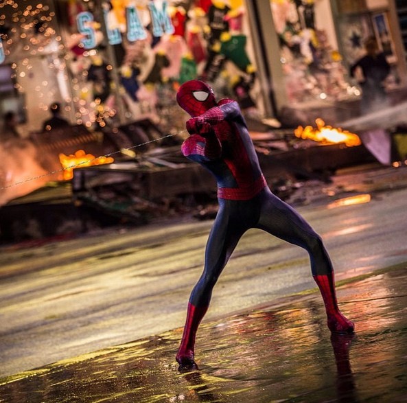 Andrew Garfield played Spider-Man in “The Amazing Spider-Man."