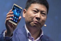 Huawei CEO Richard Yu presents Huawei's new smartphone, the Mate S, ahead of the IFA electronics show in Berlin, Germany, Sept. 2, 2015.