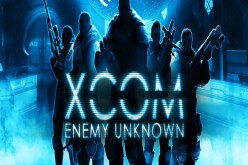 A photo showing a promotional poster for the video game XCOM: Enemy Unknown.