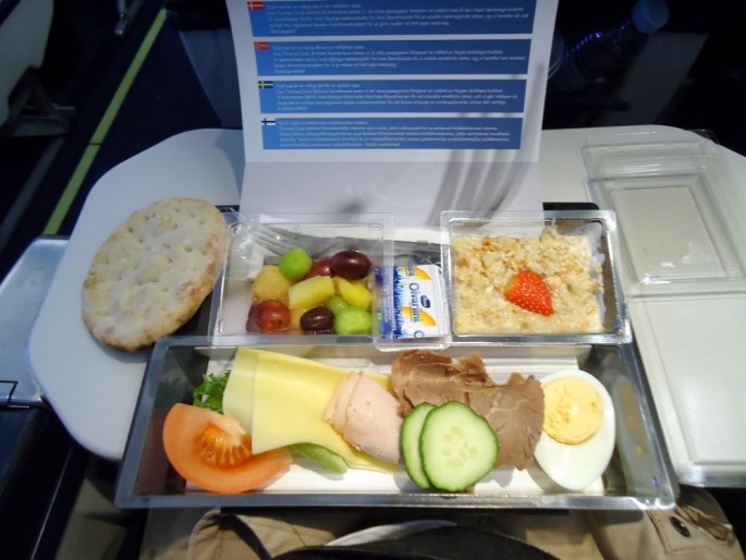 Airplane food tray