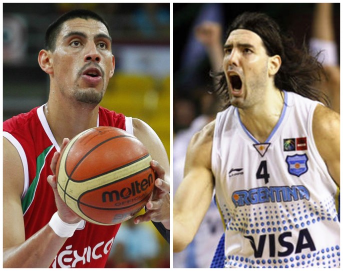 Mexico's Gustavo Ayon and Argentina's Luis Scola.