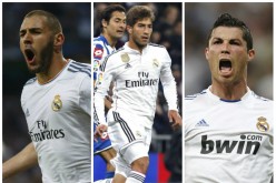 Real Madrid Rumors Central (from L to R): Karim Benzema, Lucas Silva, and Cristiano Ronaldo.