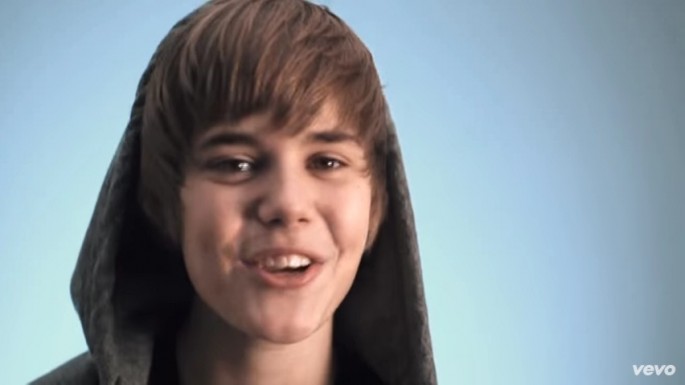 Justin Bieber on the official video of "One Time."