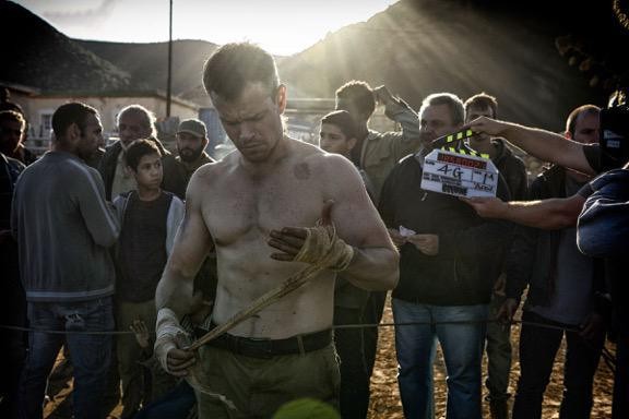 Matt Damn on his Day 1 on the set of "Bourne 5".