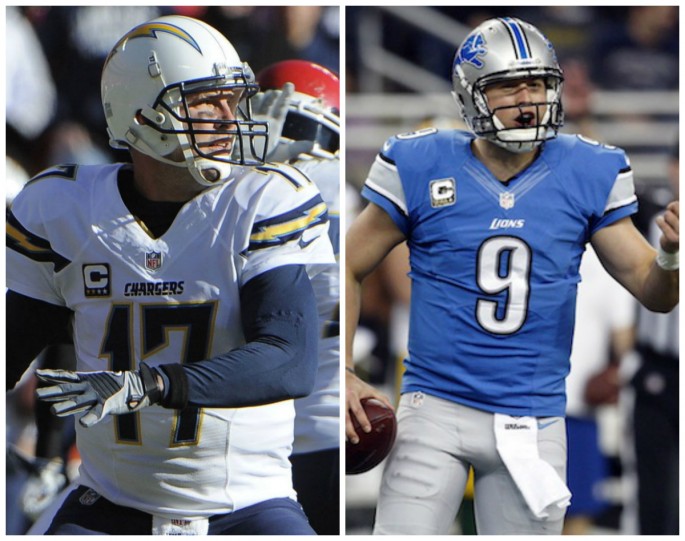 Quarterback Battle: Chargers' Philip Rivers and Lions' Matthew Stafford