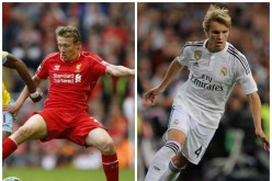 Liverpool Rumors Central (from L to R): Lucas Leiva & Martin Odegaard.