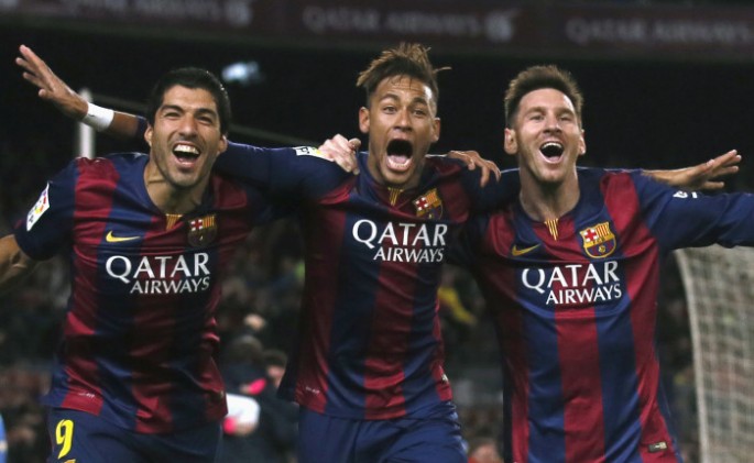Barça’s “three-headed monster” of Luis Suarez, Neymar, and Lionel Messi