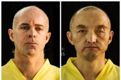 A composite photo showing the Norwegian hostage Ole Johan Grimsgaard-Ofstad from Oslo (left) and the Chinese hostage Fan Jinghui (right) held by the Islamic State (ISIS).