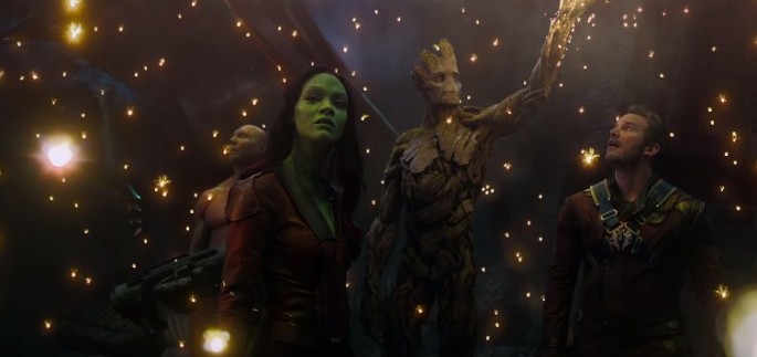 Zoe Saldana played Gamora in James Gunn's "Guardians of the Galaxy."