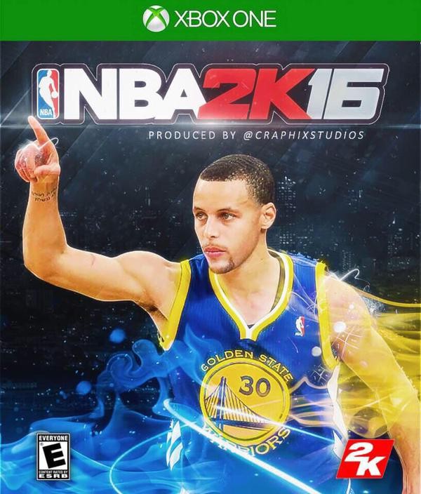 Steph Curry on cover of NBA 2K16