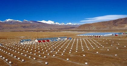 Most research on cosmic rays is done in the Yangbajain monitoring station in Tibet.