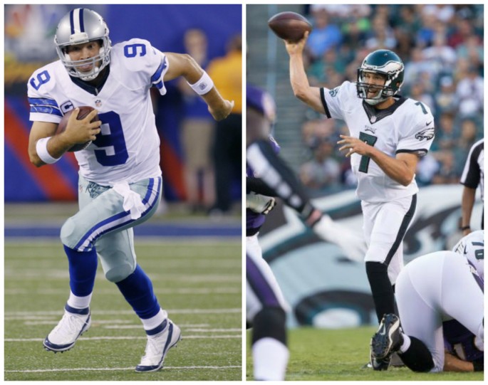 Quarterback Battle: Cowboys' Tony Romo vs Eagles' Sam Bradford