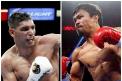 Amir Khan (L) wants Manny Pacquiao next year and no one else.