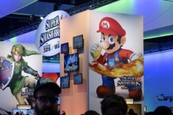 Super Smash Bros. signage at the 2014 Electronic Entertainment Expo, known as E3, in Los Angeles, California June 11, 2014. 