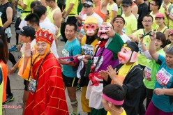 Beijing holds its international marathon on Sunday, Sept. 20, 2015.