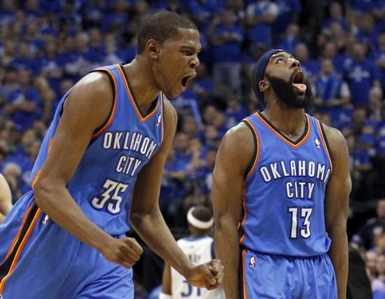 Kevin Durant and James Harden: teammates again in Houston?