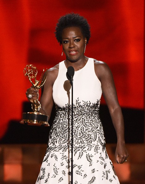 Actress Viola Davis accepts Outstanding Lead Actress in a Drama Series award for 'How to Get Away with Murder.'