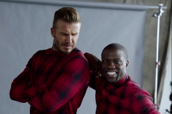 David Beckham and Kevin Hart in H&M campaign.
