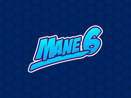 A photo of the official logo of Mane6, the developer of upcoming video game Them's Fightin' Herds.