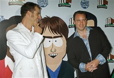 Matt Stone and Trey Parker are the creators of the Comedy Central animated sitcom "South Park." 