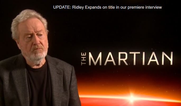 Ridley Scott Reveals 'Prometheus 2' Title and Says It Will Be Connected to Alien franchise. 