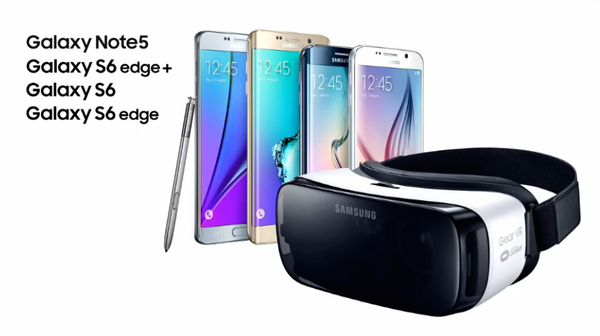 Oculus VR headset works with mobile devices such as Galaxy Note 5, Galaxy S6 Edge+, S6 and S6 Edge. 