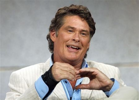 Judge David Hasselhoff smiles at the panel for ''America's Got Talent'' during the ''Television Critics Association'' tour in Pasadena, California