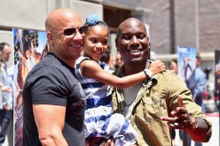 Vin Diesel, Tyrese Gibson and daughter Shayla Somer Gibson attend the premiere press event for the new Universal Studios Hollywood Ride.