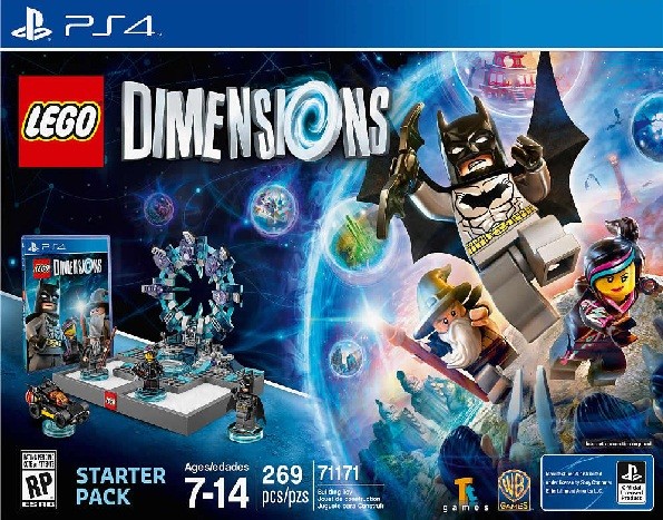 A PlayStation 4 promotional poster for the Lego Dimensions video game.