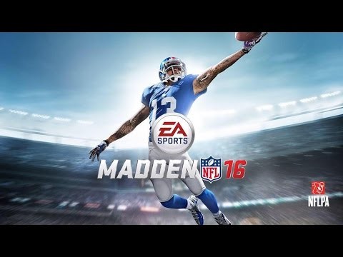 The cover photo of Madden NFL 16 featuring Odell Beckham.
