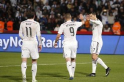 Real Madrid's Gareth Bale, Karim Benzema, and Cristiano Ronaldo.
