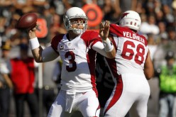 Arizona Cardinals quarterback Carson Palmer (#3).