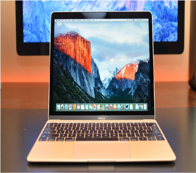 A photo of a laptop rinning on the OS X El Capitan operating system.