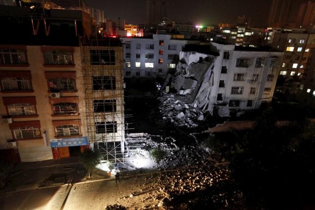 The 17 blasts in Liuzhou occurred on Wednesday afternoon in at least 13 parts of Liucheng and its suburbs. 