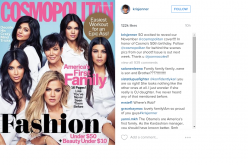 The Kardashians And Jenners Pose Together In First Front Cover Family Shoot For Four Years On Cosmopolitan's 50th Birthday