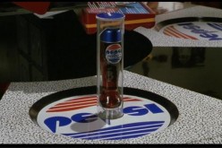 A photo of the Pepsi bottle used in the Back to the Future part II movie.