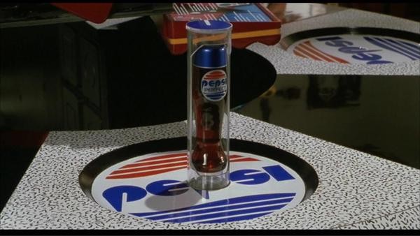 A photo of the Pepsi bottle used in the Back to the Future part II movie.