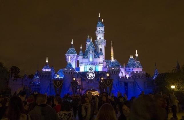 The premiere of fireworks show ''Remember Dreams Come True'' above the Sleeping Beauty Castle was shown during Disneyland's 50th anniversary.