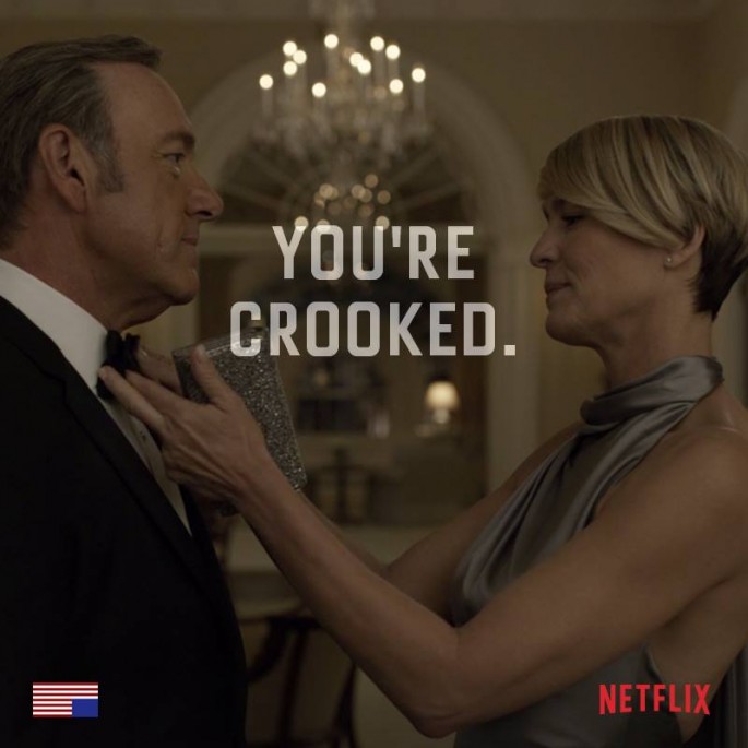 Frank and Claire from "House of Cards"