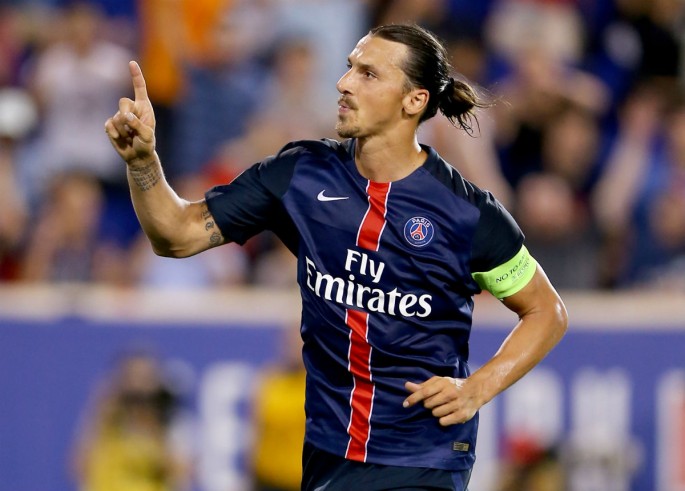 Paris Saint-Germain striker Zlatan Ibrahimovic.