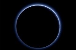 Pluto’s haze layer shows its blue color in this picture taken by the New Horizons Ralph/Multispectral Visible Imaging Camera (MVIC).