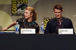 Actress Natalie Dormer (L) and actor Matt Smith speak onstage at the Screen Gems panel for 'Patient Zero' and 'Pride and Prejudice and Zombies' during Comic-Con International 2015 at the San Diego Convention Center on July 11, 2015 in San Diego, Californ