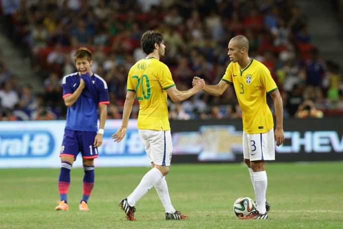 Brazil midfielder Kaká and center back Miranda.