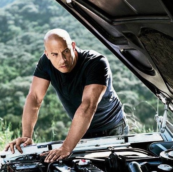 Vin Diesel is Dominic Toretto in "Fast and Furious."
