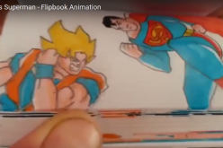 Epic Goku vs. Superman Battle in Flipbook Animation!
