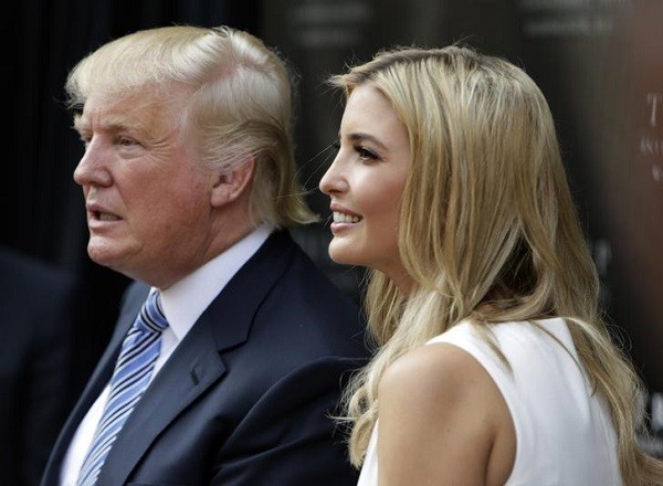 Donald Trump and his daughter Ivanka Trump are seen together at an event in Washington. 