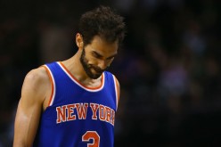 New York Knicks point guard Jose Calderon.