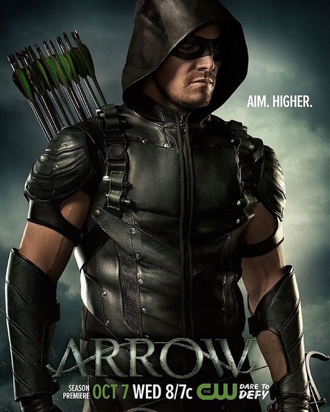 Stephen Amell is the Green Arrow in "Arrow" Season 4.
