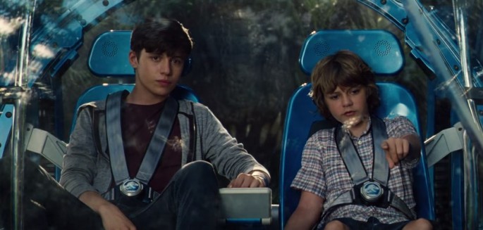 Nick Robinson and Ty Simpkins are Zach and Gray in Colin Trevorrow's "Jurassic World."