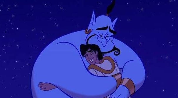 Robin Williams voiced the Genie in Ron Clements and John Musker's 1992 Disney classic "Aladdin."